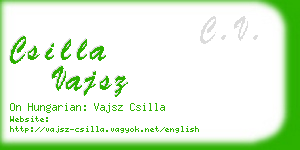 csilla vajsz business card